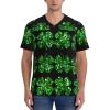 Stylish Athletic Sports Jersey St-Patricks-Glitter-Shamrock Men's Rugby Jersey 4X-Large view 2