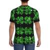 Stylish Athletic Sports Jersey St-Patricks-Glitter-Shamrock Men's Rugby Jersey 4X-Large view 4
