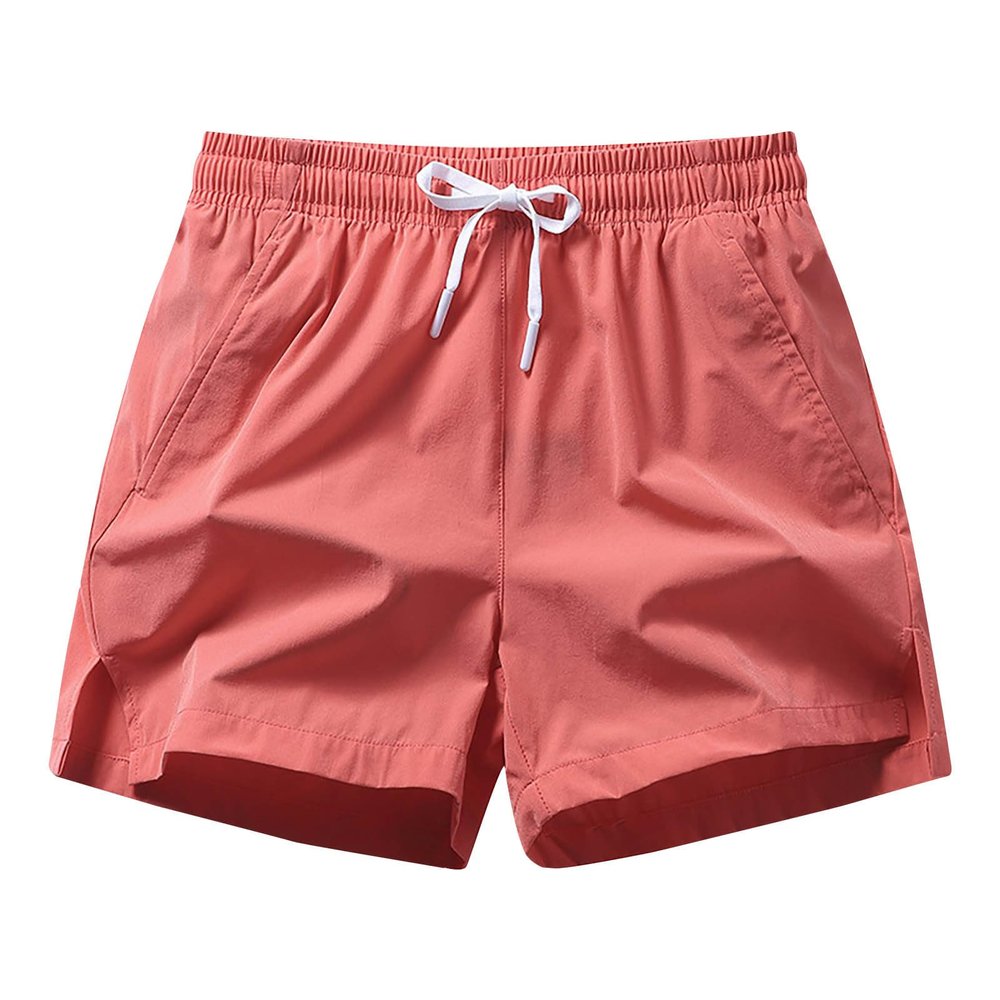 NineFit Basics Mens Shorts 5 Inch Lightweight Drawstring Waist Athletic Shorts Summer Quick Dry Beach Gym Workout Running Casual Shorts Wine, Medium