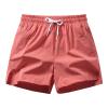 NineFit Basics Mens Shorts 5 Inch Lightweight Drawstring Waist Athletic Shorts Summer Quick Dry Beach Gym Workout Running Casual Shorts Wine, Medium view 1