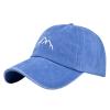 Baseball Cap Women Men Vintage Washed Distressed Hats Adjusted Cotton Dad Hat Adjustable Trucker Headwear (Blue, One Size) view 1