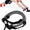 2pcs 19.7in Abdominal Wheel Elastic String fitness exercise bands,Ab Roller Ropes resistance rope exercise resistance bands,Ab Wheel Roller Straps Cloth cover Multifunction view 1