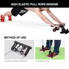 2pcs 19.7in Abdominal Wheel Elastic String fitness exercise bands,Ab Roller Ropes resistance rope exercise resistance bands,Ab Wheel Roller Straps Cloth cover Multifunction view 3
