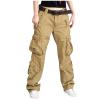 Women's Hiking Cargo Denim Pants Joggers Jeans Casual Baggy Outdoor Military Army Combat Work Pants with 8 Pockets view 2