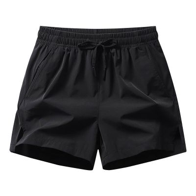 Generic Mens Shorts 5 Inch Lightweight Drawstring Waist Athletic Shorts Summer Quick Dry Beach Gym Workout Running Casual Shorts Black, Small