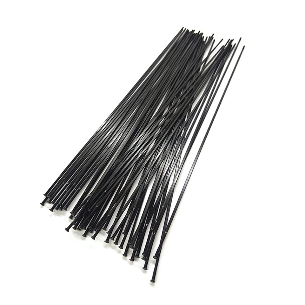 WHAiYAN Spokes Straight Pull J-Bend Stainless Steel Radios 14G 2.0mm High Strengh Fit for Road Bike Wheel(Straight pull 72pcs)