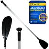 Five Oceans SUP Paddle - Paddle Board Paddle, Paddleboard Paddle - Lightweight Stand-up Paddle Oars for Paddleboard - Paddle for Paddle Board Adjustable Aluminum Shaft from 72" to 92", Black - FO4716 view 1
