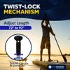 Five Oceans SUP Paddle - Paddle Board Paddle, Paddleboard Paddle - Lightweight Stand-up Paddle Oars for Paddleboard - Paddle for Paddle Board Adjustable Aluminum Shaft from 72" to 92", Black - FO4716 view 4