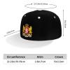 Greater Coat of arms of Georgia Snapback Hat Flat Bill Hat Baseball Cap for Men Women Flat Brim Hats White view 4