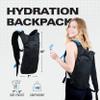 Solid Black Small Hydration Pack Bundle with Fanny Pack and 16 Pack Glitters view 2
