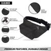 Solid Black Small Hydration Pack Bundle with Fanny Pack and 16 Pack Glitters view 4
