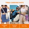 AceTreker Water Bottle Sling Bag with Paracord Handle for Stanley 30/40 oz Tumbler Neoprene Insulated Cup Sleeve with 2 Pockets & Adjustable Strap & Straw Cap for Stanley Cup Accessories-Purple view 4