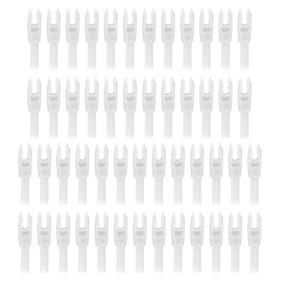PATIKIL Archery Arrows Nocks 4.2mm 0.165", 50 Pack Insert Arrow Nock Replacement for Hunting Arrows Compound Bow Recurve Bow, White