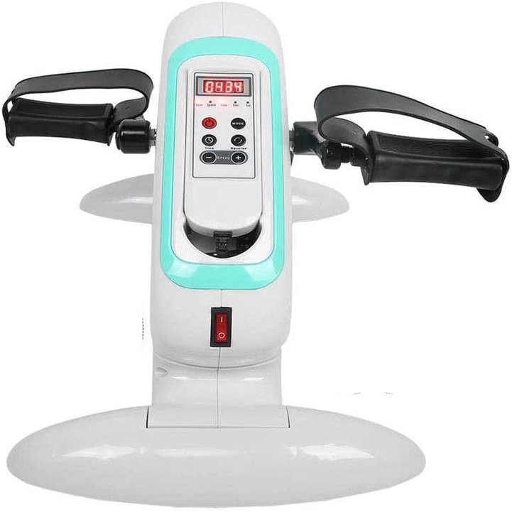 Psmpeng Under Desk Bike Pedal Exerciser - Portable Mini Exercise Peddler Bike for Legs/Arms Workout, Foot Pedal Exerciser for Seniors with LCD Display