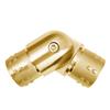 Top Hardware Stainless Steel 316 Railing Connector Flush Joiner Elbow Connector for 2"" OD 16 Gauge Pipe Tubing (Satin Golden Finish, For 2""OD Tube (Adjustable 90 ~ 180)) view 1