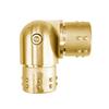 Top Hardware Stainless Steel 316 Railing Connector Flush Joiner Elbow Connector for 2"" OD 16 Gauge Pipe Tubing (Satin Golden Finish, For 2""OD Tube (Adjustable 90 ~ 180)) view 2