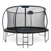 Campior 14ft Pumpkin Trampoline with Basketball Hoop & Inner Enclosure - Safe, Durable,Family Fun - Heavy Duty Galvanized Springs - Waterproof Padding - Stable Base - Outdoor Backyard Style