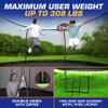 12ft Pumpkin Recreational Trampoline with Luxury Ladder, Basketball Hoop System, and Inner Enclosure - Safe, Durable, and Family-Friendly Backyard Fun for Kids/Children view 2