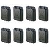 Scepter 8-Pack Military Water Container for Camping/Emergency/Off-Road, 5 Gallon, Black view 1
