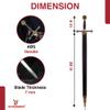 Armory Replicas Pendragon's Sword of Fury - Black & Bronze 45" 440 Stainless Steel with Engraved Dragons and Lions, Includes Faux Leather Lining Scabbard (Bronze & Black) view 2