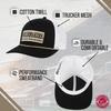 The Game NCAA Adult Elite Everyday Adjustable Mesh Trucker Hat, Mesh Snapback Performance Sweatband & Unisex Fit (Purdue Boilermakers - Black, Adjustable) view 3