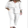 Udeniy Womens 3 Piece Outfit Set Womens Loungewear Fall Long Sleeve Sweatshirt Cardigant Top And Wide Leg Pants Suit view 1