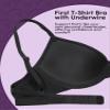 Fruit of The Loom Girls First T-Shirt Bra with Underwire 2 Pack Stellar Orchid/White L view 2