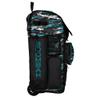 Boombah Rolling Superpack Baseball/Softball Gear Bag - Telescopic Handle - Holds 4 Bats - Wheeled Version - Razor Black/Teal/White view 2