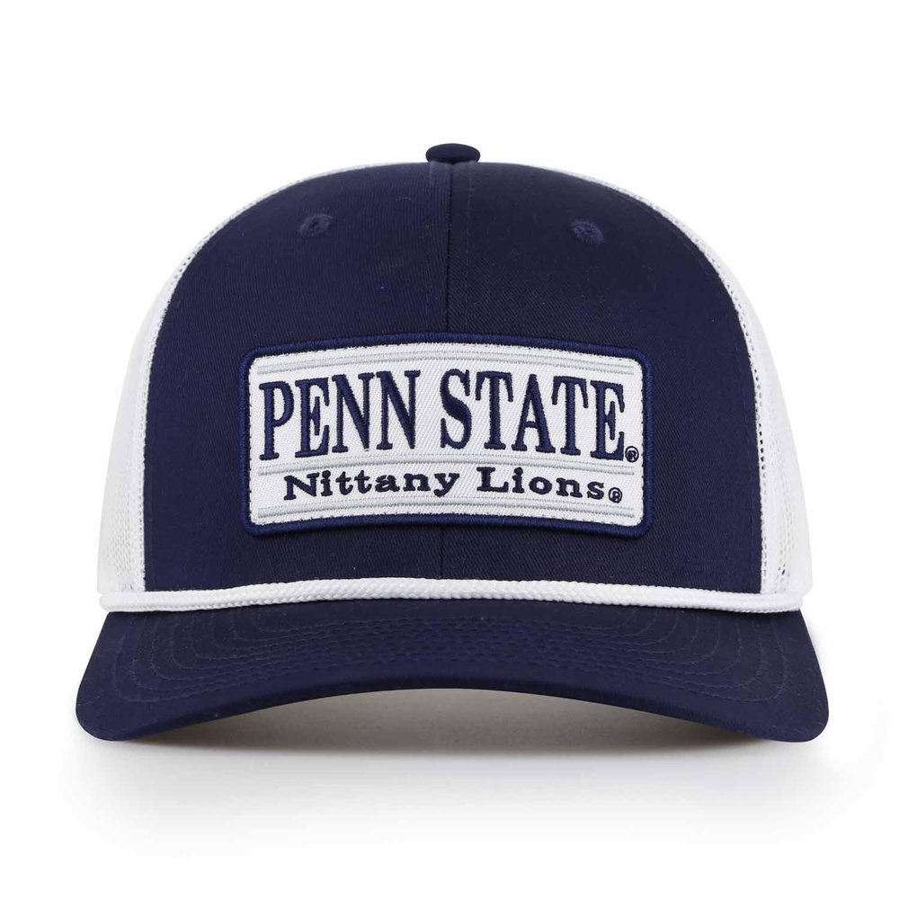 The Game NCAA Adult Elite Everyday Adjustable Mesh Trucker Hat, Mesh Snapback Performance Sweatband & Unisex Fit (Penn State Nittany Lions - Navy, Adjustable)