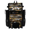 Boombah Rolling Superpack Baseball/Softball Gear Bag - Telescopic Handle - Holds 4 Bats - Wheeled Version - Razor Black/Gold/White view 1