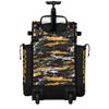Boombah Rolling Superpack Baseball/Softball Gear Bag - Telescopic Handle - Holds 4 Bats - Wheeled Version - Razor Black/Gold/White view 3