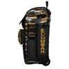 Boombah Rolling Superpack Baseball/Softball Gear Bag - Telescopic Handle - Holds 4 Bats - Wheeled Version - Razor Black/Gold/White view 4
