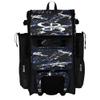 Boombah Rolling Superpack Baseball/Softball Gear Bag - Telescopic Handle - Holds 4 Bats - Wheeled Version - Razor Black/Royal Blue/White view 1