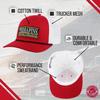 The Game NCAA Adult Elite Everyday Adjustable Mesh Trucker Hat, Mesh Snapback Performance Sweatband & Unisex Fit (Maryland Terrapins - Red, Adjustable) view 3