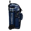Boombah Rolling Superpack Baseball/Softball Gear Bag - Telescopic Handle - Holds 4 Bats - Wheeled Version - Razor Navy/Gray/White view 2