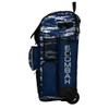 Boombah Rolling Superpack Baseball/Softball Gear Bag - Telescopic Handle - Holds 4 Bats - Wheeled Version - Razor Navy/Gray/White view 4