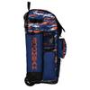 Boombah Rolling Superpack Baseball/Softball Gear Bag - Telescopic Handle - Holds 4 Bats - Wheeled Version - Razor Royal Blue/Orange/White view 2