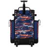 Boombah Rolling Superpack Baseball/Softball Gear Bag - Telescopic Handle - Holds 4 Bats - Wheeled Version - Razor Royal Blue/Orange/White view 3