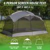 Wakeman Outdoors Canopy Screen Tent, Gray, 12x10 ft view 4