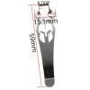 2PCS Titanium Deep Carry Pocket Clip Fits for Emerson CQC Griptilian 551 710, Custom Back Clip DIY Replacement Accessory view 2
