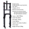 Snow Beach Bike Suspension Fork 20 Inch 4.0 Tire Fat Air Forks Travel 140mm, 1-1/8inch Steerer Bike Forks Spread 135mm Double Shoulder Shock Absorbing Front Fork QR Manual Lockout view 3