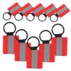 FOYTOKI Essential for Night Out 10pcs Reflective Keychain Labels Backpack Pendants Lightweight Easy to Install for Visibility view 1