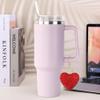 Etyishe Compatible with Cup Accessories,Red Glitter Heart Charm for Cup with Handle,Bling Cute Keychain for Water Bottles 40&30 Oz Tumbler for Girls Women(Red) view 3