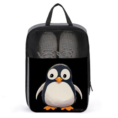 NHYDSPQ Travel Shoe Bag,Cute Penguinm Print Shoe Bag,portable Organizer Shoe Pouch Be Used for Travel And Daily Storage, style