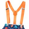 MOMMY'S NEW MAN Toddler Baby Boys 1/2 Birthday Dinosaur Cake Smash Outfit Short Sleeve Bodysuit Bloomers Adjustable Back Suspenders (6-12 Months) view 4