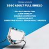TronX S980 Senior Adult Hockey Clear Full Face Shield Visor Helmet Combo Anti-Scratch/Anti-Fog view 2