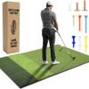 6x4ft Premium Golf Mat | Tri Turf Golf Hitting Mat | Golf Mats Practice Indoor, Outdoor, with Simulator | Thick Golf Training Mat | Large Golf mat for Swinging | Durable Golf Practice Mat with Tees view 1