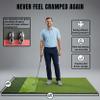 6x4ft Premium Golf Mat | Tri Turf Golf Hitting Mat | Golf Mats Practice Indoor, Outdoor, with Simulator | Thick Golf Training Mat | Large Golf mat for Swinging | Durable Golf Practice Mat with Tees view 2