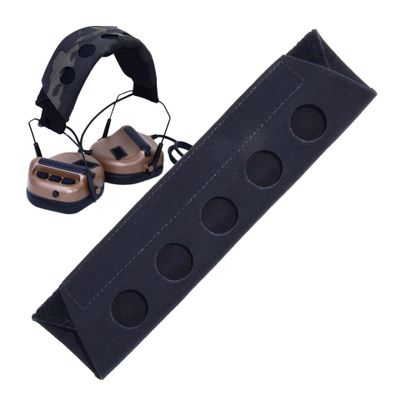 Zamudam Tactical Headset Cover Earmuffs Headband Advanced Modular Cover Pad Fit for Peltor Comtac 3M WorkTunes Howard Leight Impact Walkers Razor Headphone Protector Black