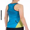 MY KILOMETRE Womens Triathlon Top Tri Singlet Racerback Performance Triathlon Top with Back Pockets view 3